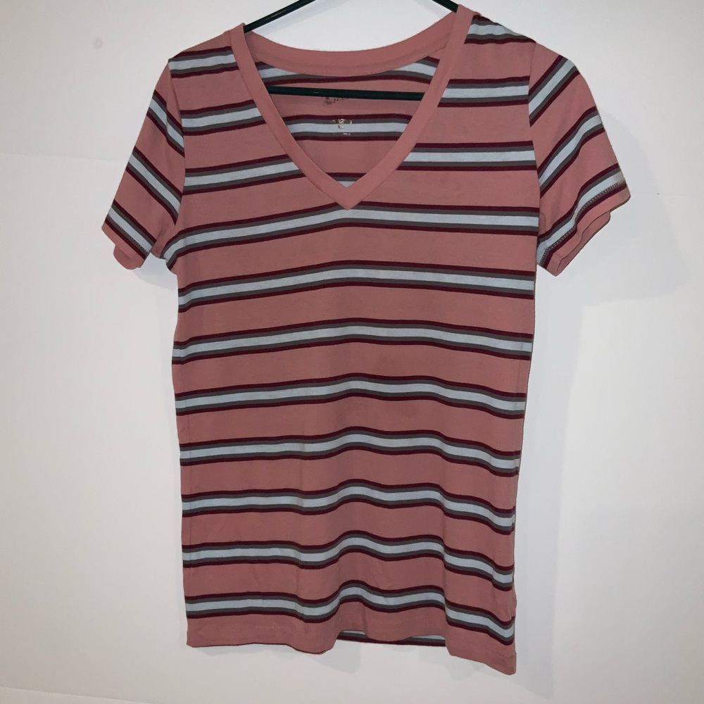 Woman’s Rose Striped Arizona T-Shirt/ Size: L